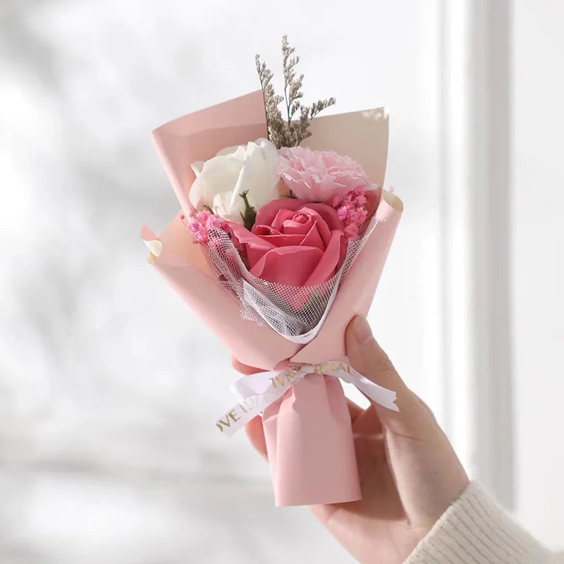 Mother's Day Mini Dried Roses Decorative Small Bouquet Carnations
