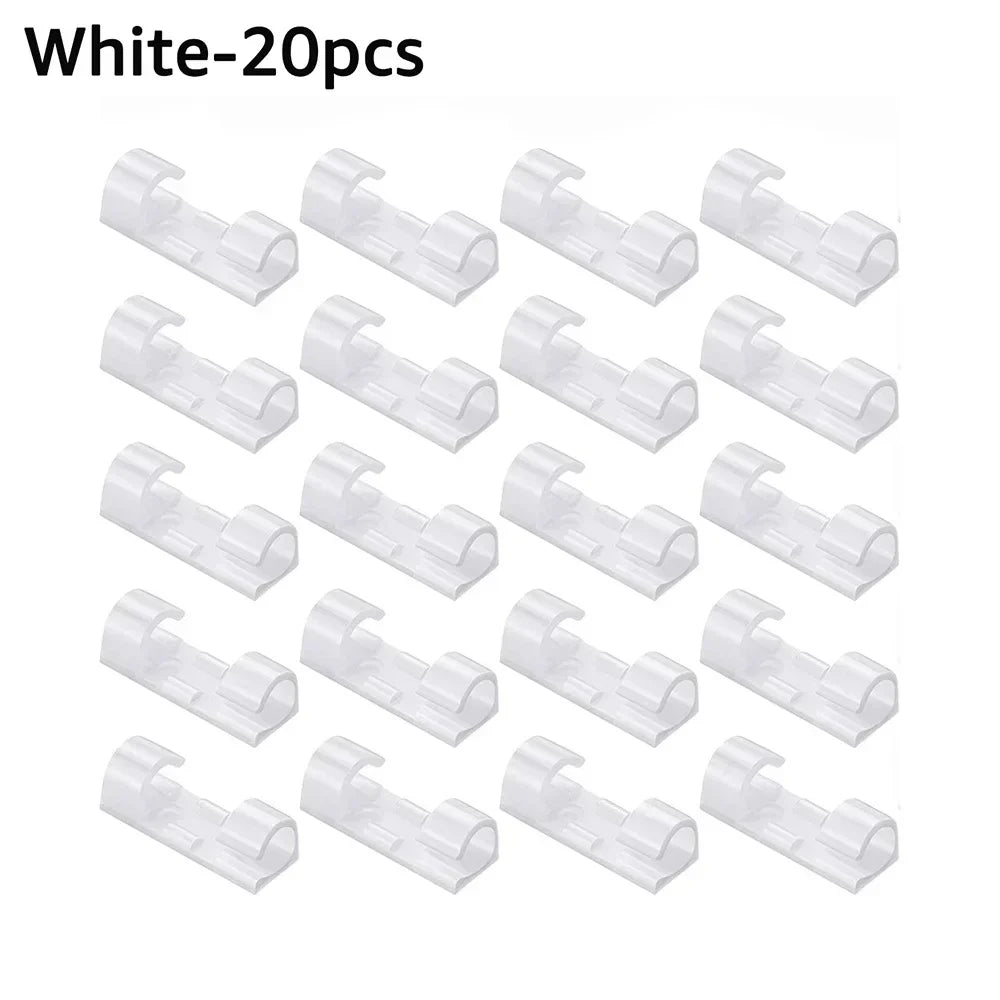 Desktop Cable Organizer Clips | Cord & Wire Manager