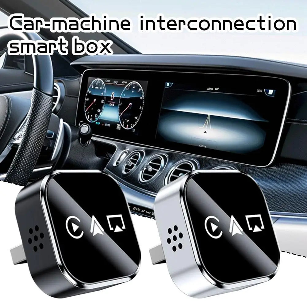Wireless CarPlay Android Auto AirPlay Adapter – 3-in-1 AI Car Box
