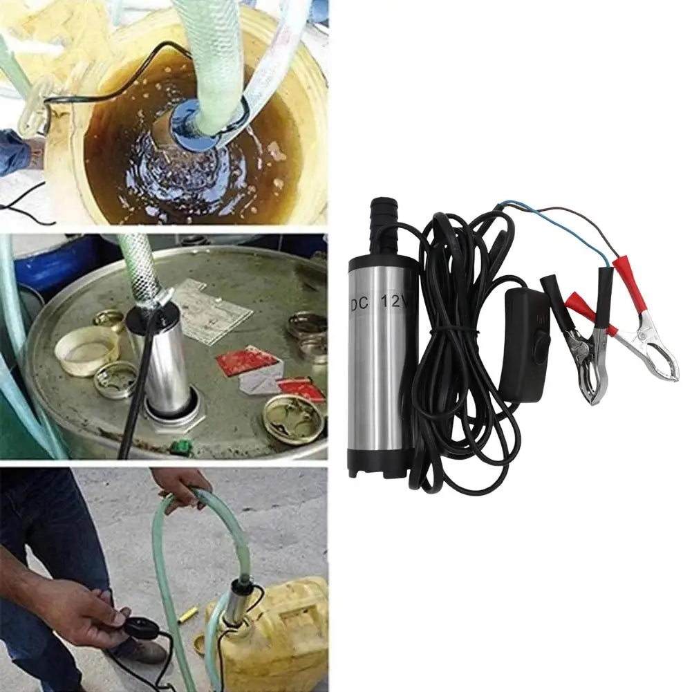 Submersible Oil Suction Pump Refueling Diesel Water 12V Car Motorbike