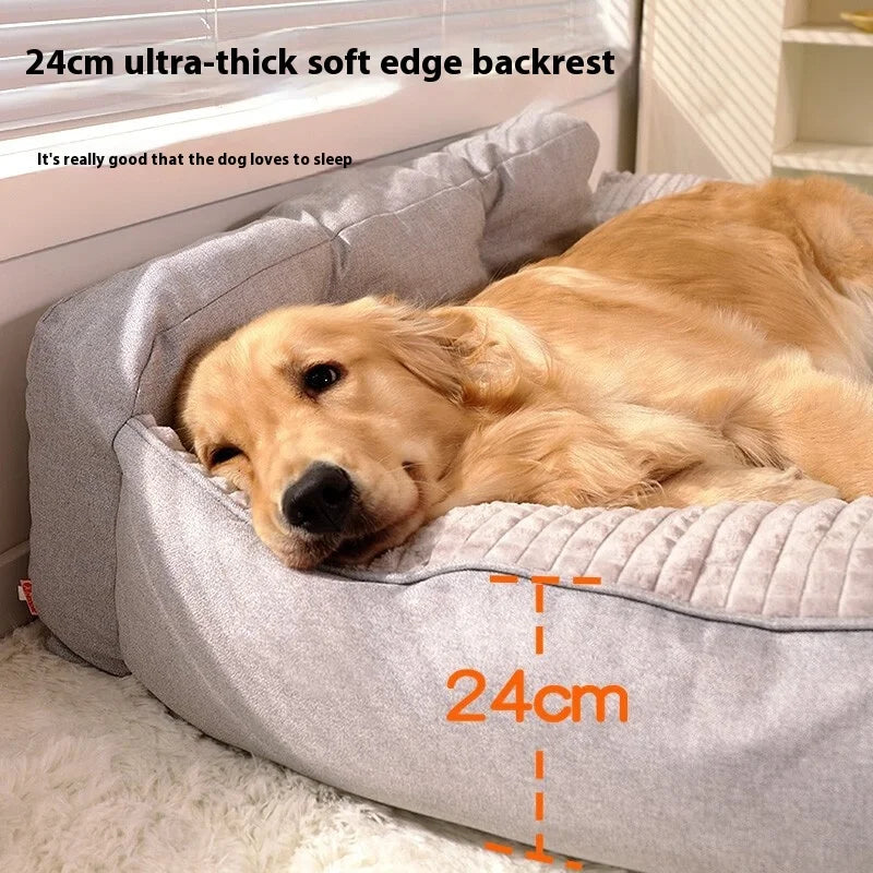 All-season Large Dog Bed Washable Pet Mat Removable Cover Sleeping