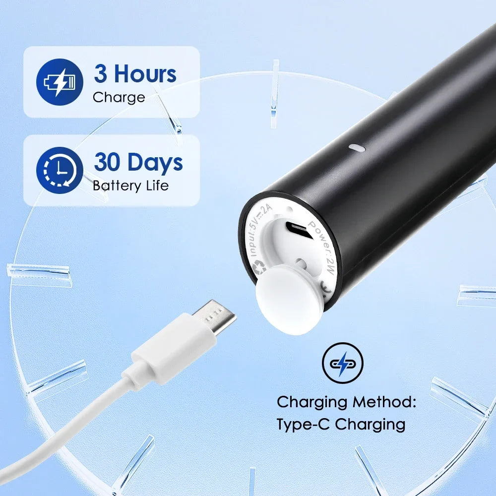 AFDEAL Electric Toothbrush 5 Modes IP67 Rechargeable 4 Heads