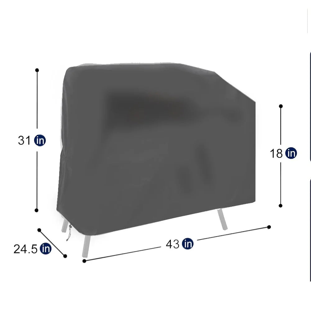 Waterproof BBQ Grill Cover 43"×24.5"×31" | 600D Oxford Cloth