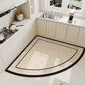 Nordic Retro Floor Mat – Non-Slip, Absorbent & Cuttable