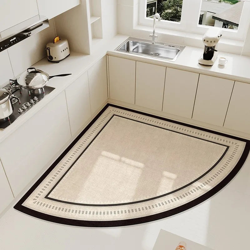 Nordic Retro Floor Mat – Non-Slip, Absorbent & Cuttable
