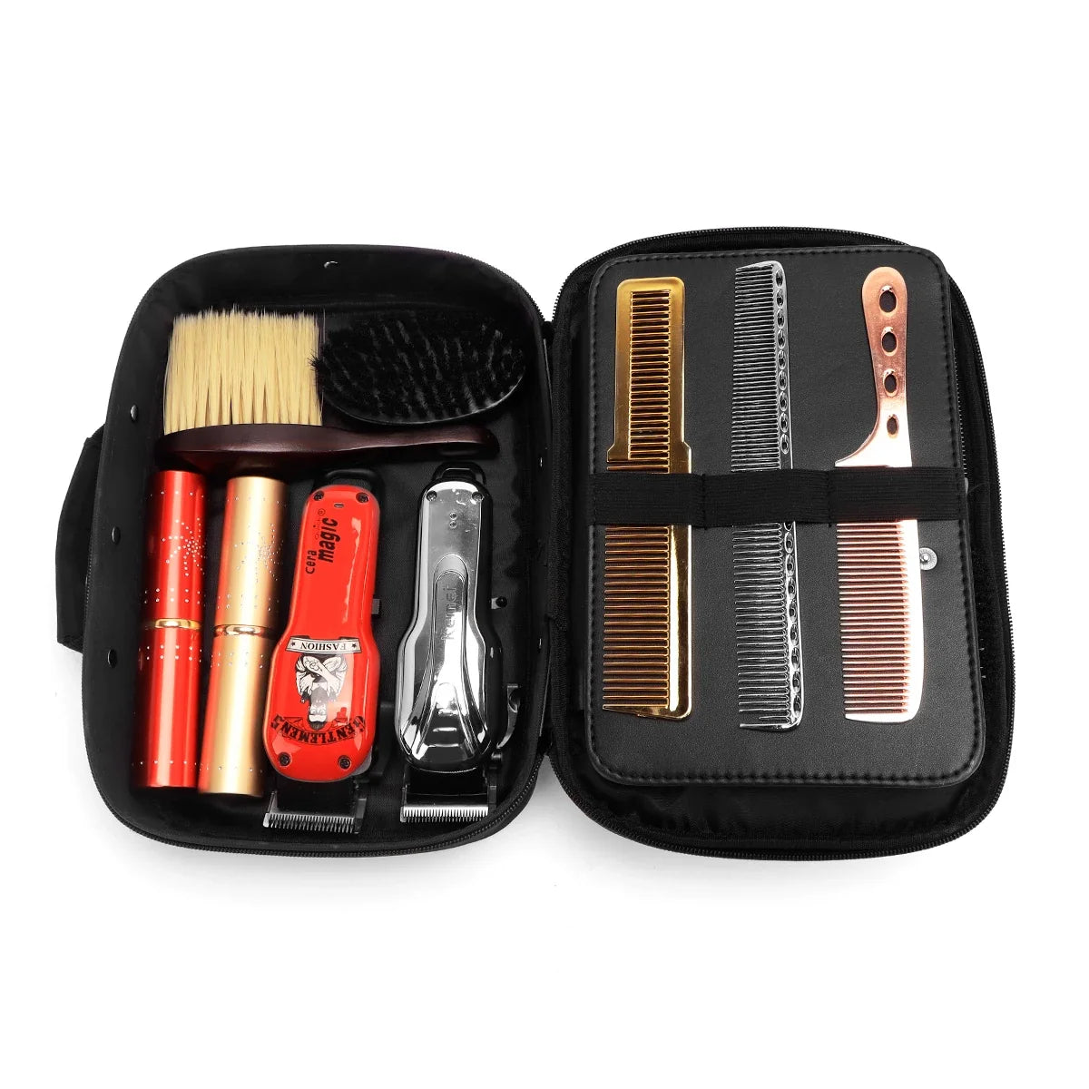 Large Waterproof Leather Cosmetic Bag & Makeup Organizer