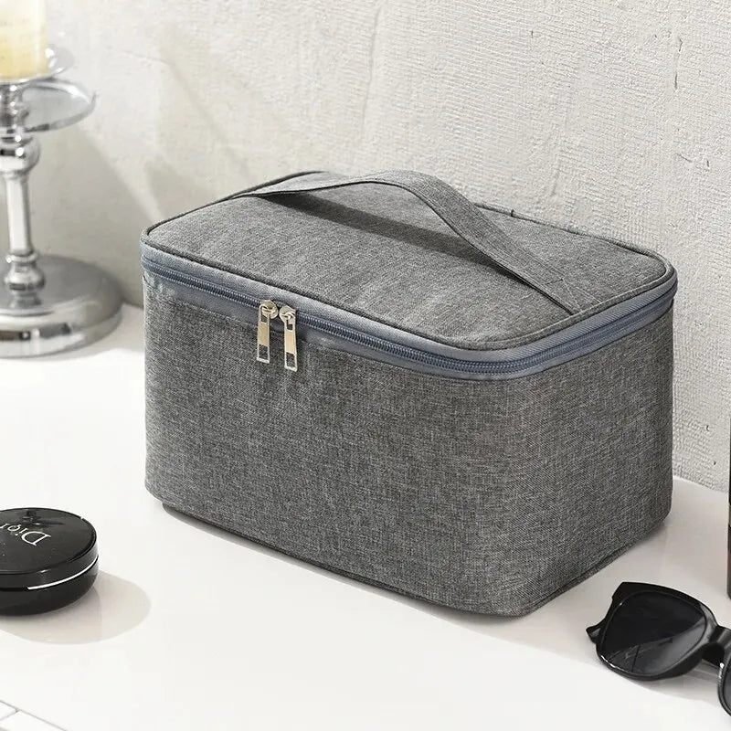 Men's Large Double Layer Travel Toiletry Bag – Oxford Wash Bag
