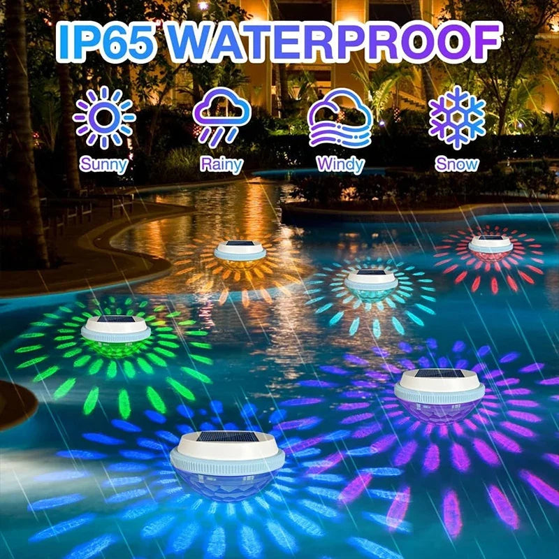 Peach Solar Floating Pool Light – RGB Color Changing LED
