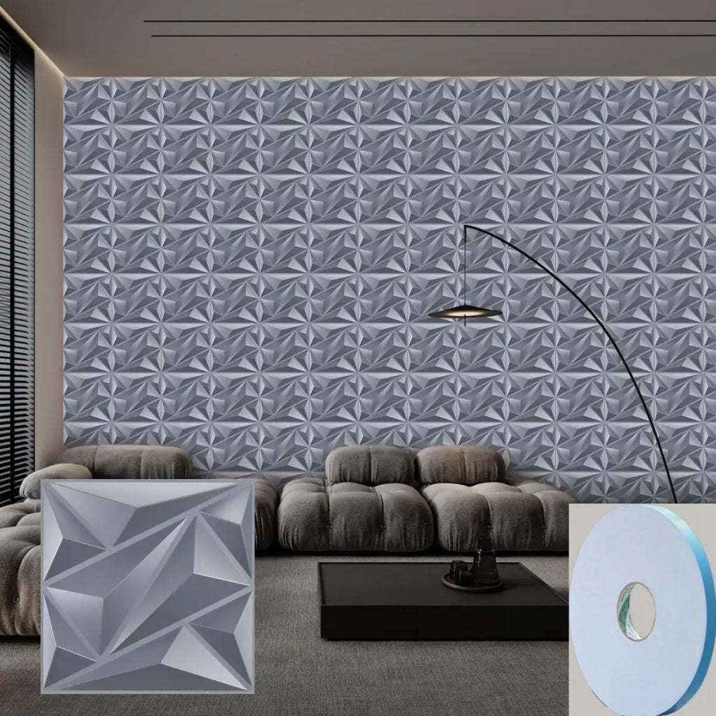 20 3D Pvc Wall Panels Indoor Decoration Living Room Hall Bedroom