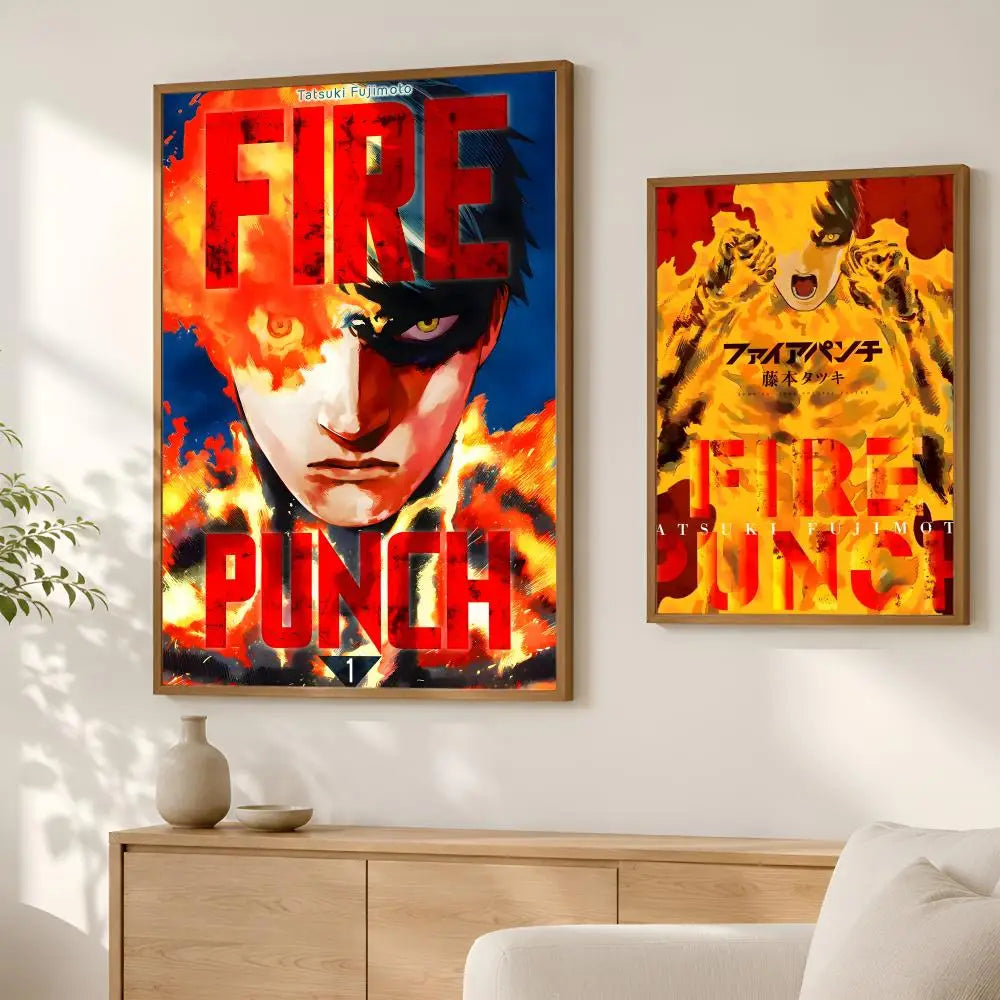 Fire Punch Anime Self-Stick PVC Wall Poster – HD Waterproof Art