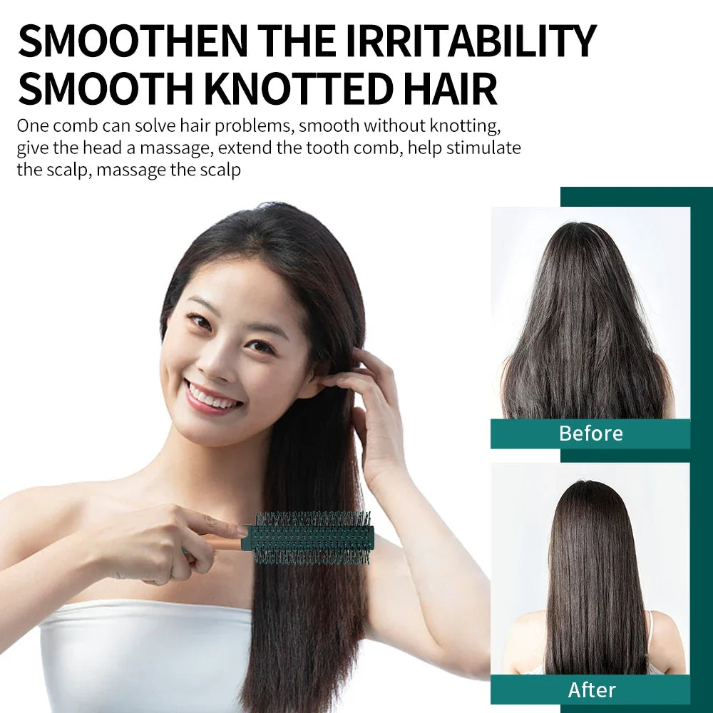 Anti-Static Hair Brush Set – Detangling, Oval & Vent