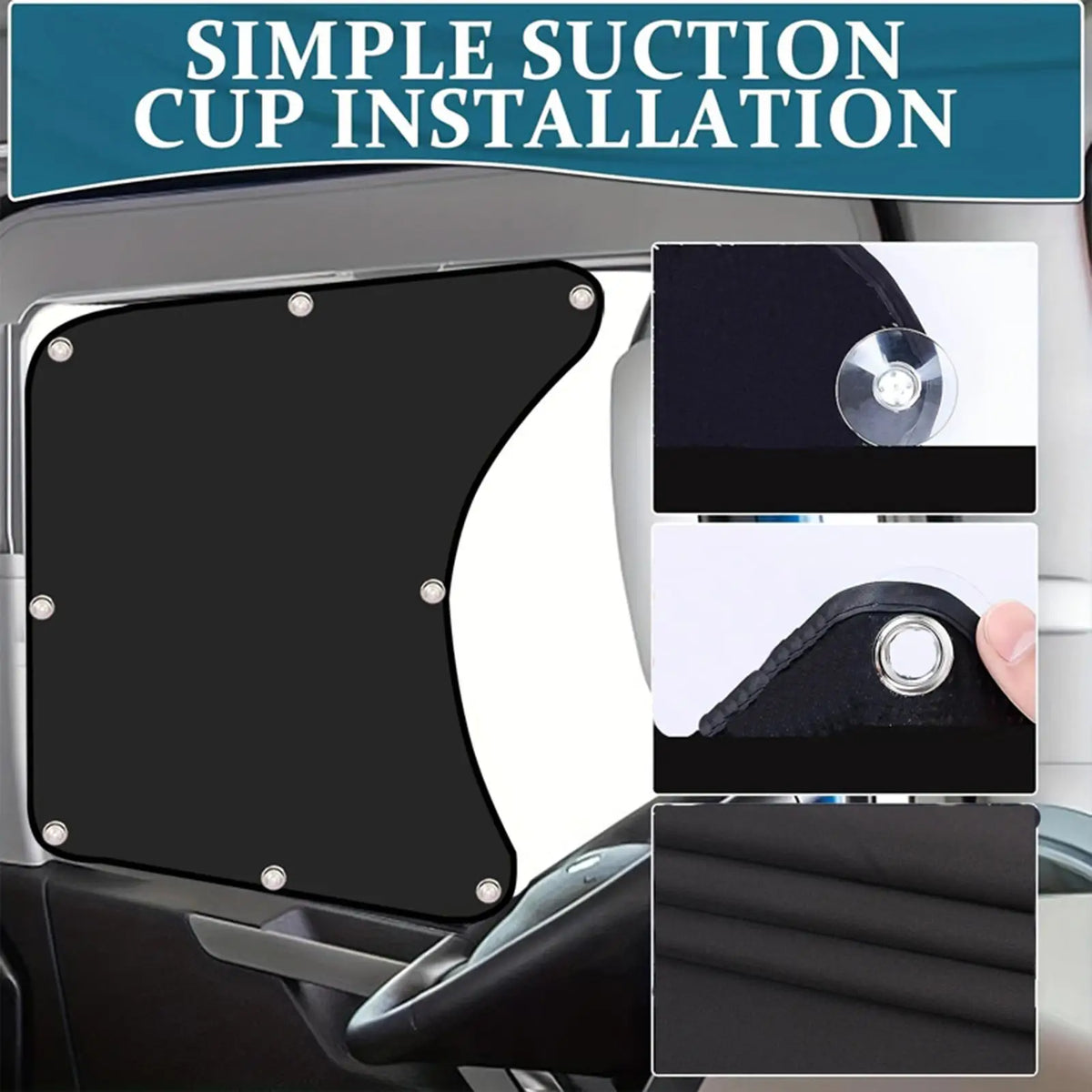 Side Window Sun Shade Semi-truck Anti-UV Protection Cooling