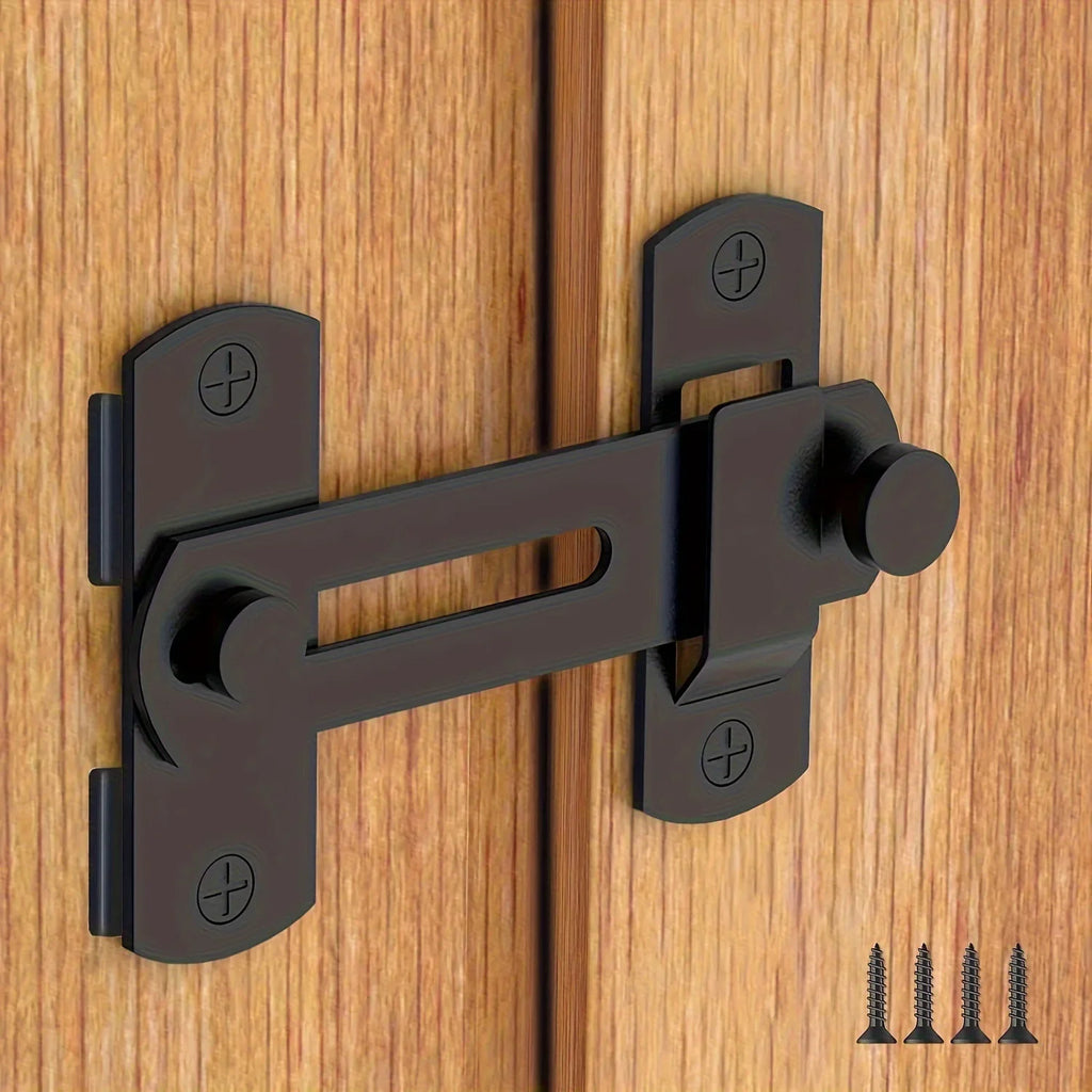 Black Stainless Steel Sliding Bolt Lock | Barn & Cage Door