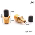 Sturdy 1 4 8 NPT Air Compressor Tank Fill Valve Anti-corrosion Brass