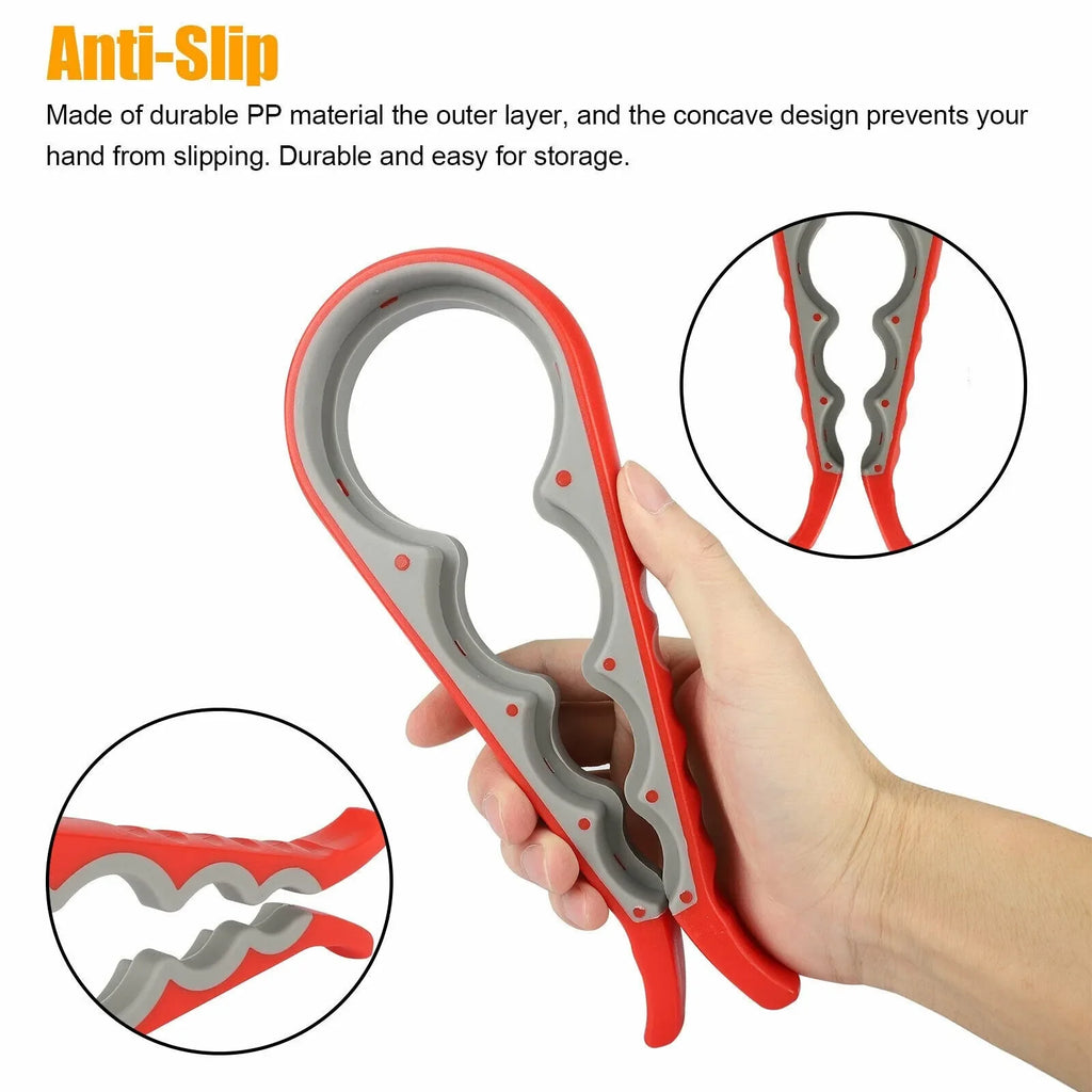 4-in-1 Jar & Bottle Opener Set – Non-Slip Grip Kitchen Tool