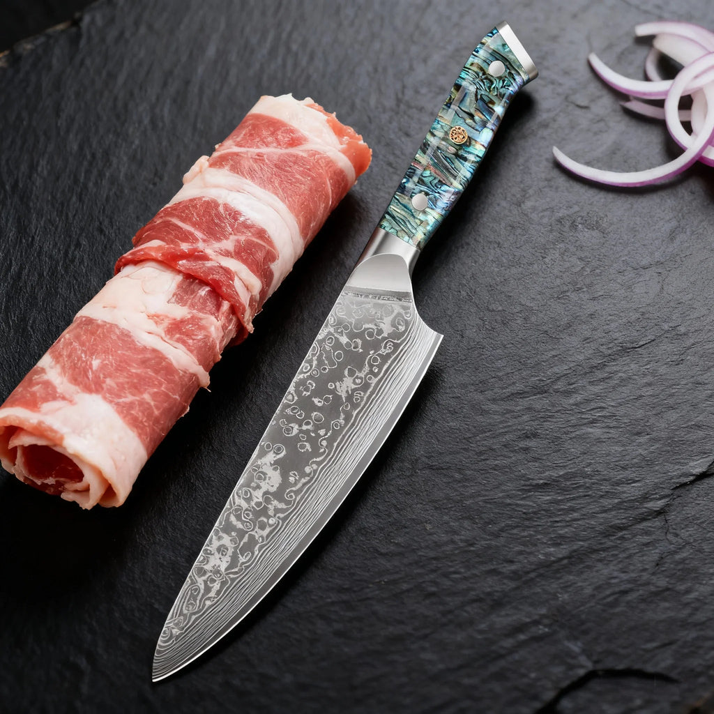 67-Layer Damascus Steel Chef Knife – Professional Kitchen Knife