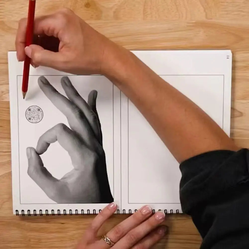Interactive Art Drawing Workbook – Hardcover Sketchbook Guide