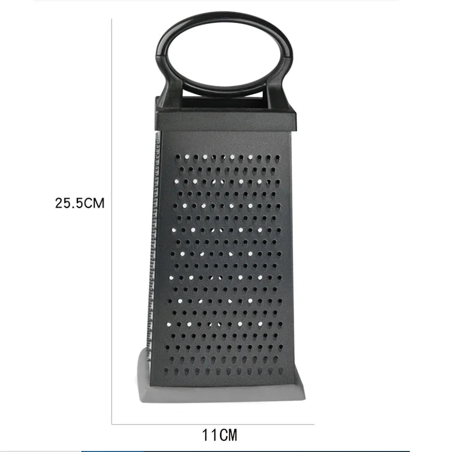 4-Sided Stainless Steel Box Grater for Cheese & Vegetables
