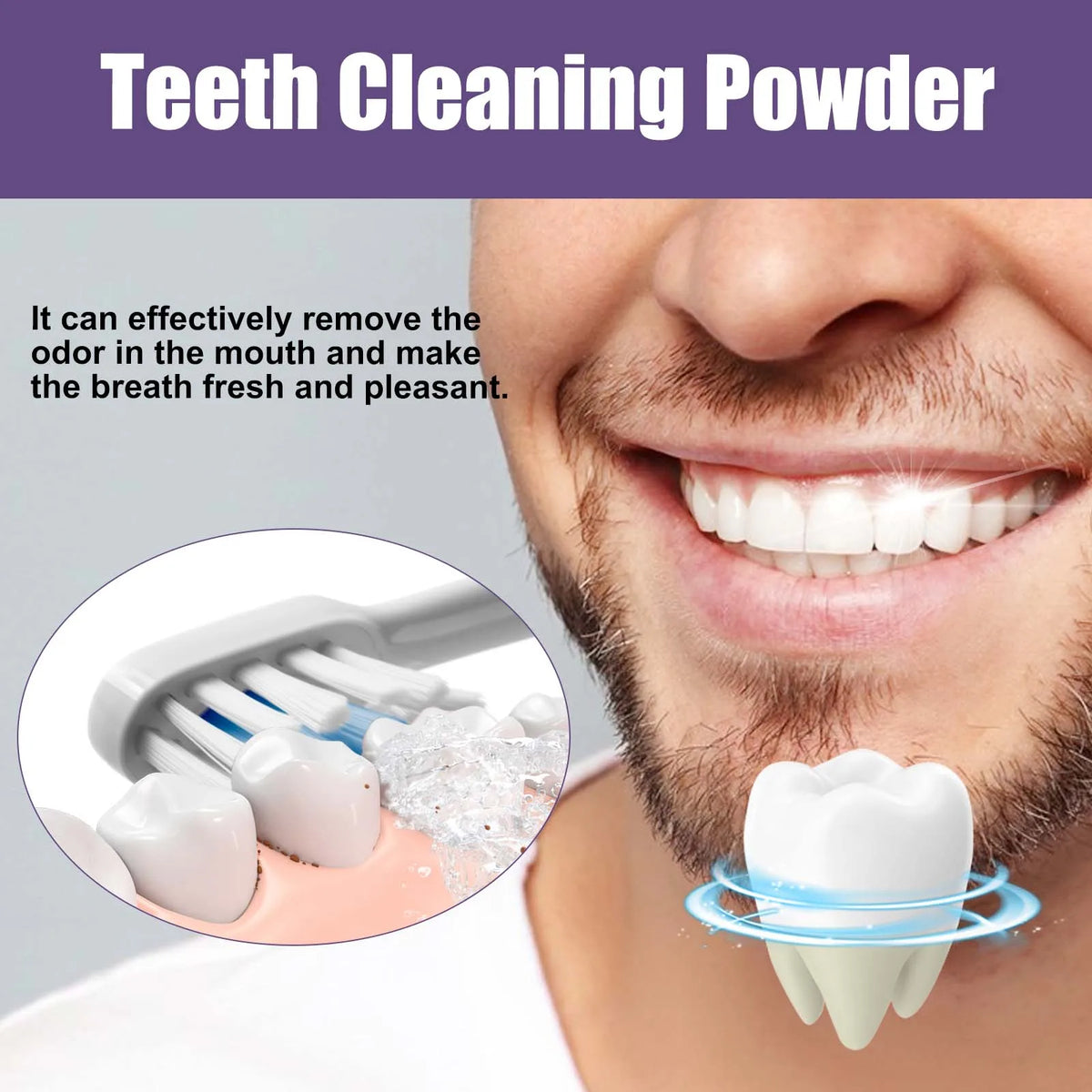 Oralhoe Teeth Whitening Powder – Natural Plant Formula 50g