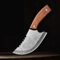 Damascus Pattern Stainless Steel Boning & Meat Cleaver Knife