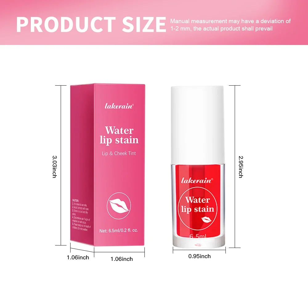 Fruity Water Lip Tint Gloss | Long-Lasting Liquid Lipstick