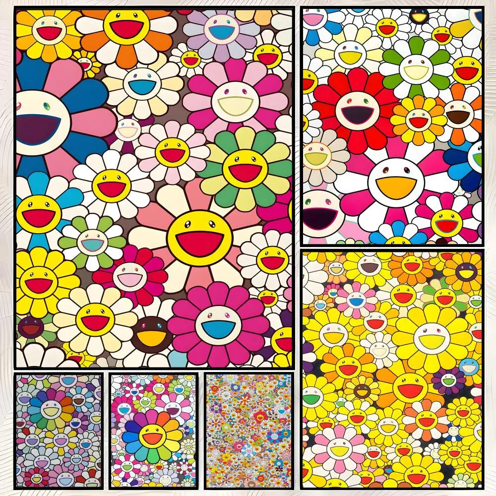 Murakami Takashi HD PVC Wall Art Poster – Self-Stick Decor
