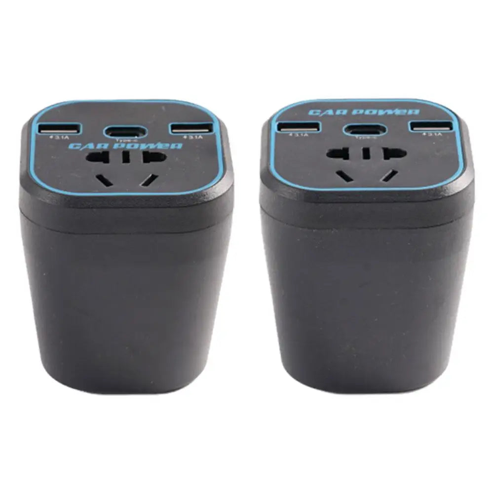 200W Car Power Inverter 12V/24V to 110V-220V | USB Type-C