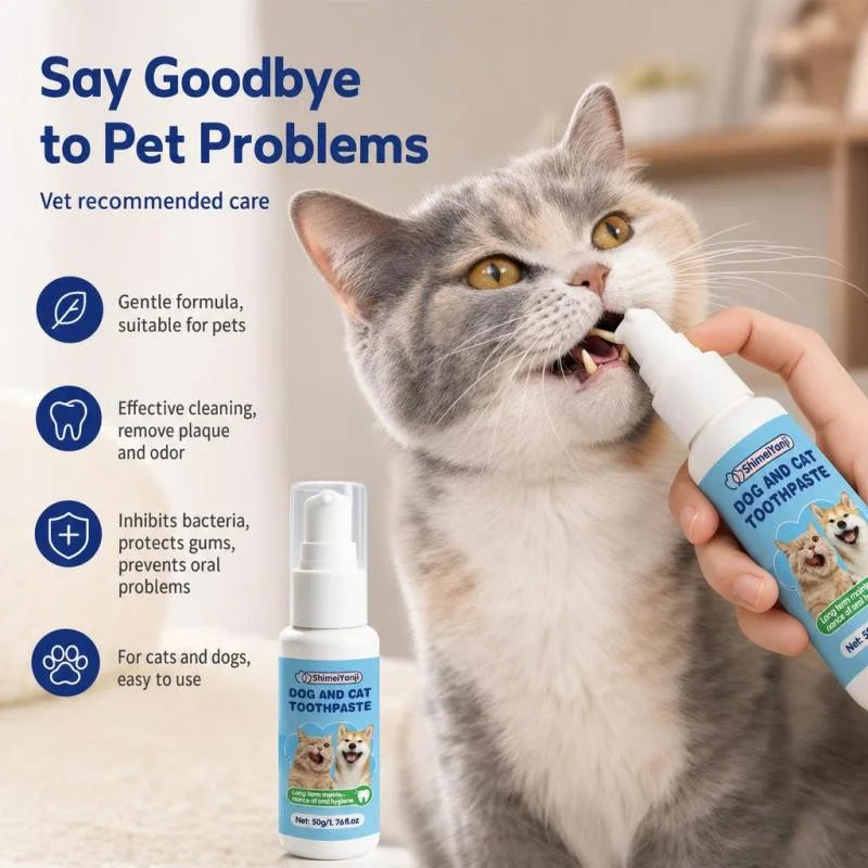 Pet Toothpaste Mint Flavor – Plaque & Tartar for Dogs & Cats