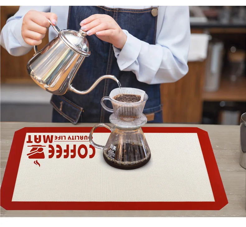 Silicone Coffee Mat – Bar Mat for Countertops & Coffee Makers