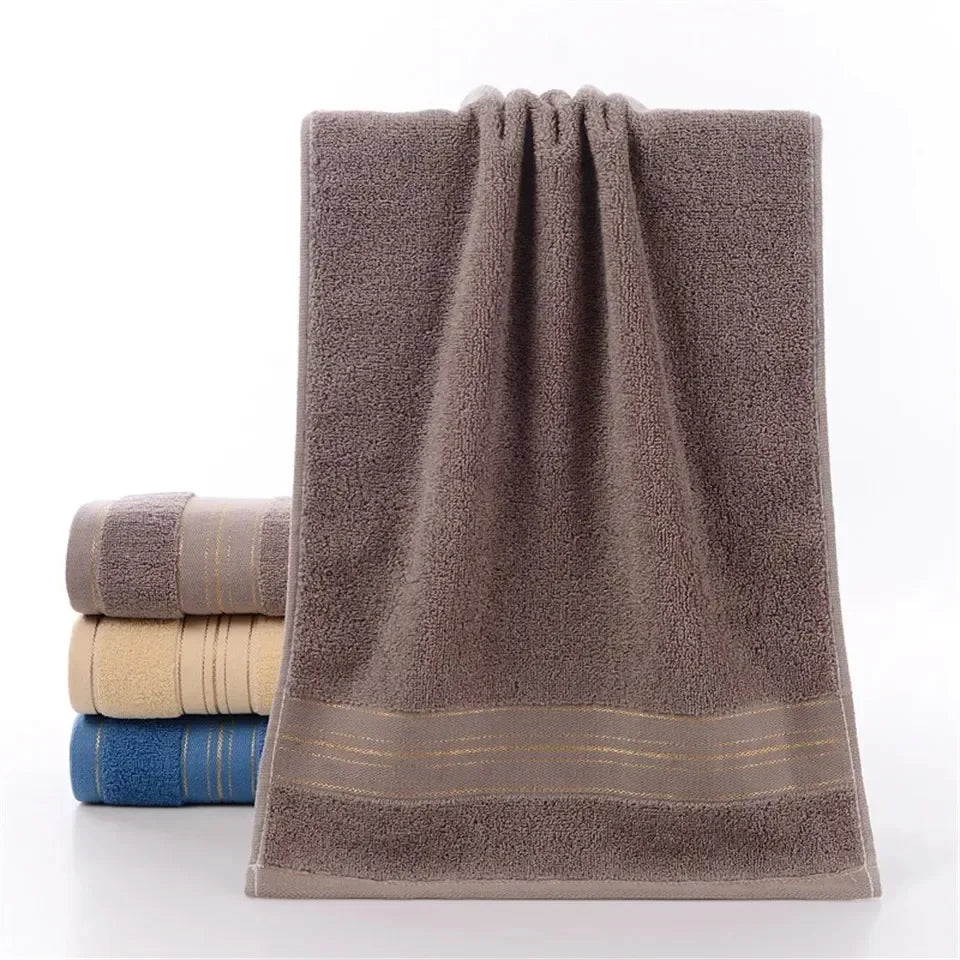 100% Cotton Embroidered Face Towels – Soft & Absorbent 2-Pack