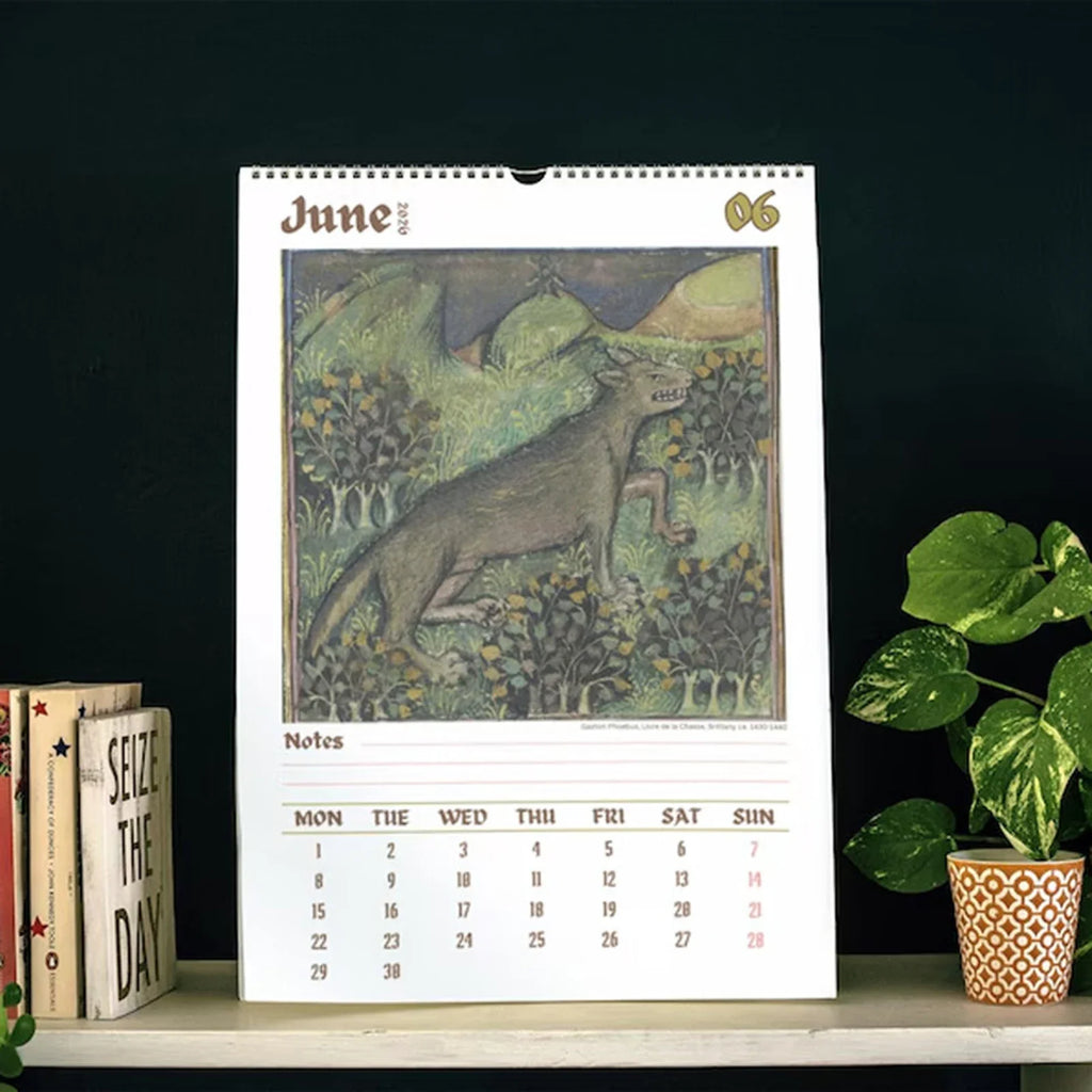 2026 Medieval Animal Wall Calendar | Funny Ugly Art Design