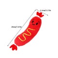 Hot Dog Squeaky Plush Dog Toy – Interactive Chew & Fetch Toy