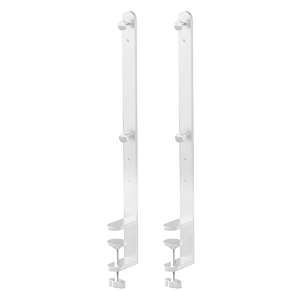 2-Pack Desk Clamp Pegboard Bracket – 41.5cm, Fits 1–5.5cm Desks