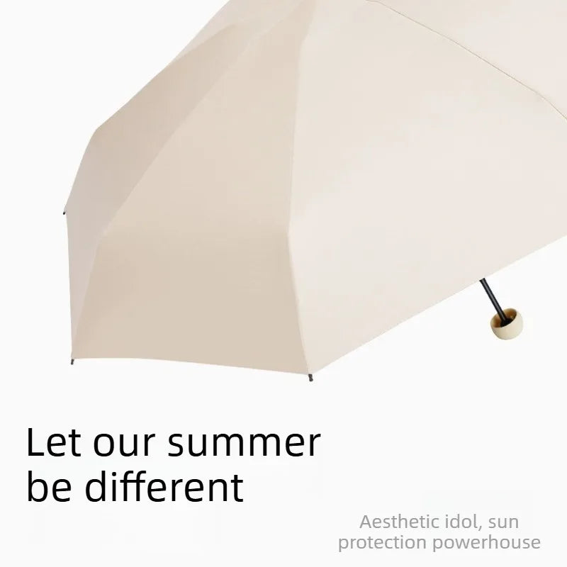 Mini Capsule Folding Umbrella UPF50+ Portable Sun & Rain