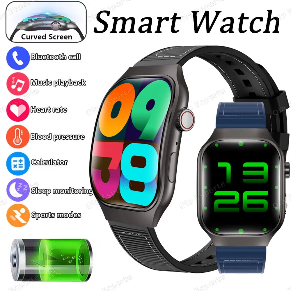Ola Esporte HW12 Smartwatch 2.01" HD Bluetooth Call Fitness Tracker