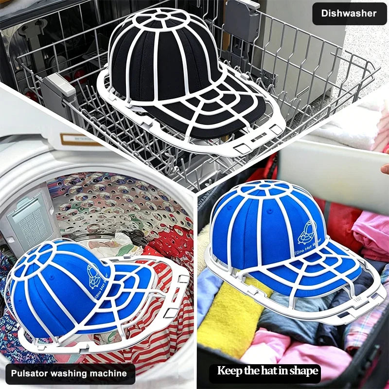 Hat Washer Cage for Baseball Caps – Washing Machine & Dishwasher