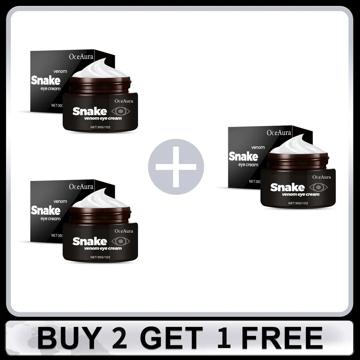 OceAura Snake Venom Eye Cream – Firm, Lift & Brighten 30g
