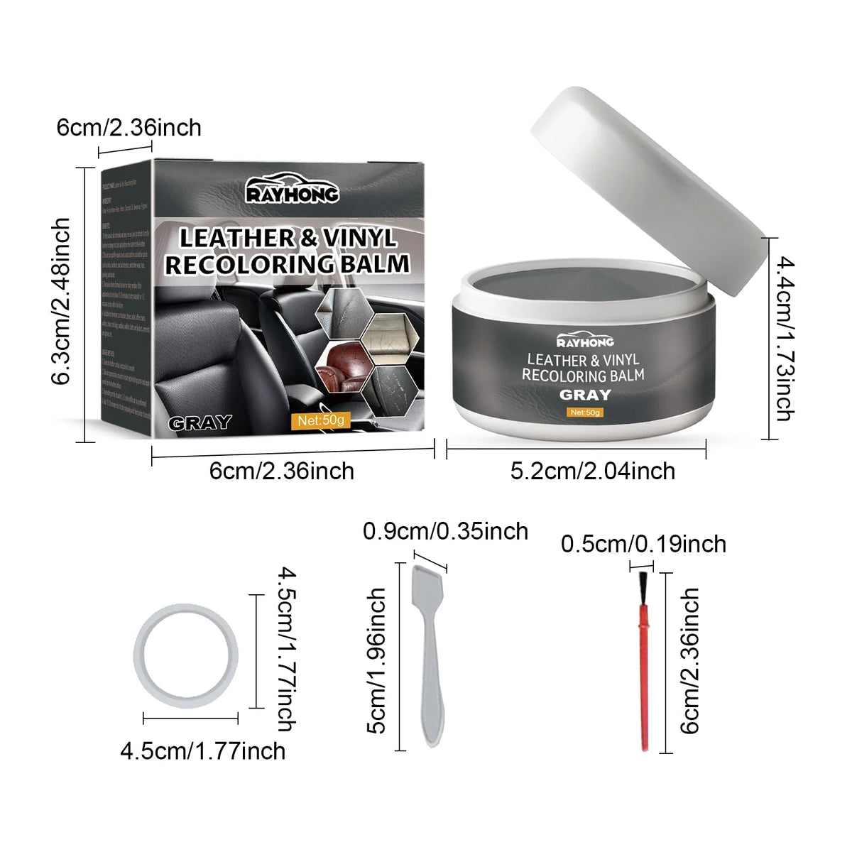 Leather Touch Up Paste Set – Repair Car Seats, Sofas & Shoes