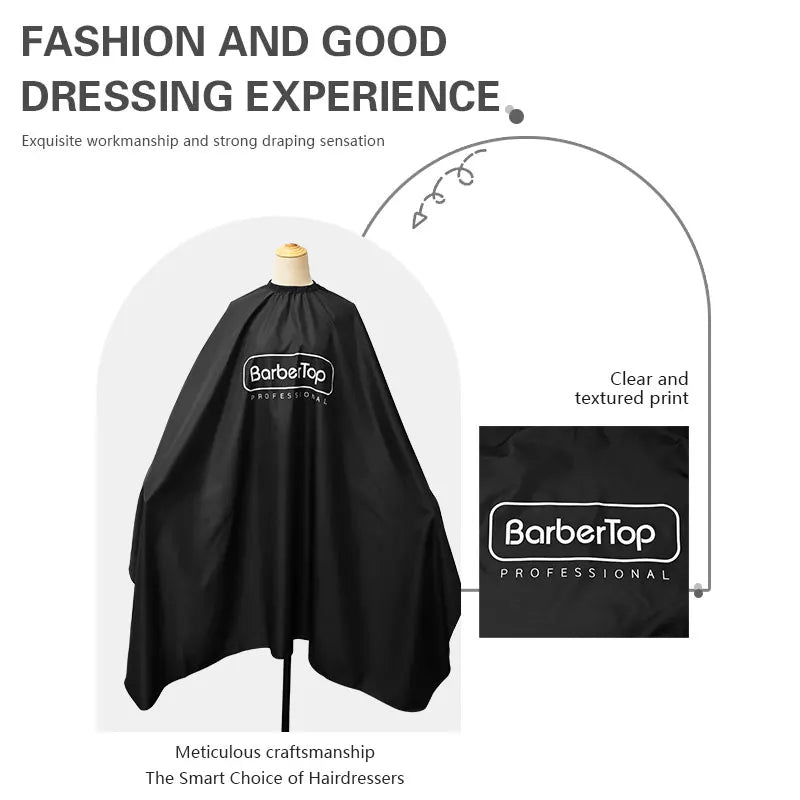 Waterproof Anti-Static Barber Cape | Adjustable Hairdressing Apron