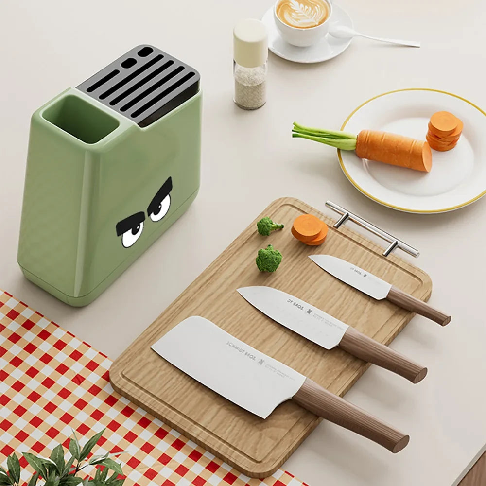 Multi-function Knife Rack Kitchen Knives Tableware Drain Storage