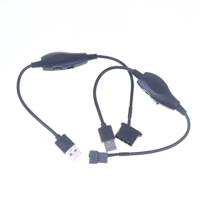 USB to 4-Pin PWM Fan Adapter Cable – 5V to 12V Boost