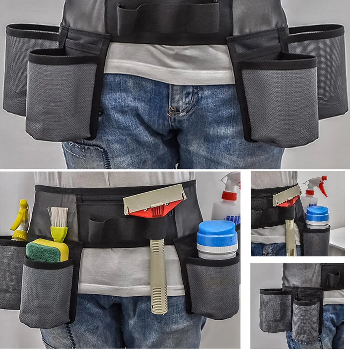 Waist Tool Belt Fanny Women Garden Pockets Caddy Cleaning Products