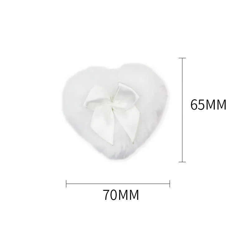 Heart Shape Plush Powder Puff – Soft Face & Body Applicator
