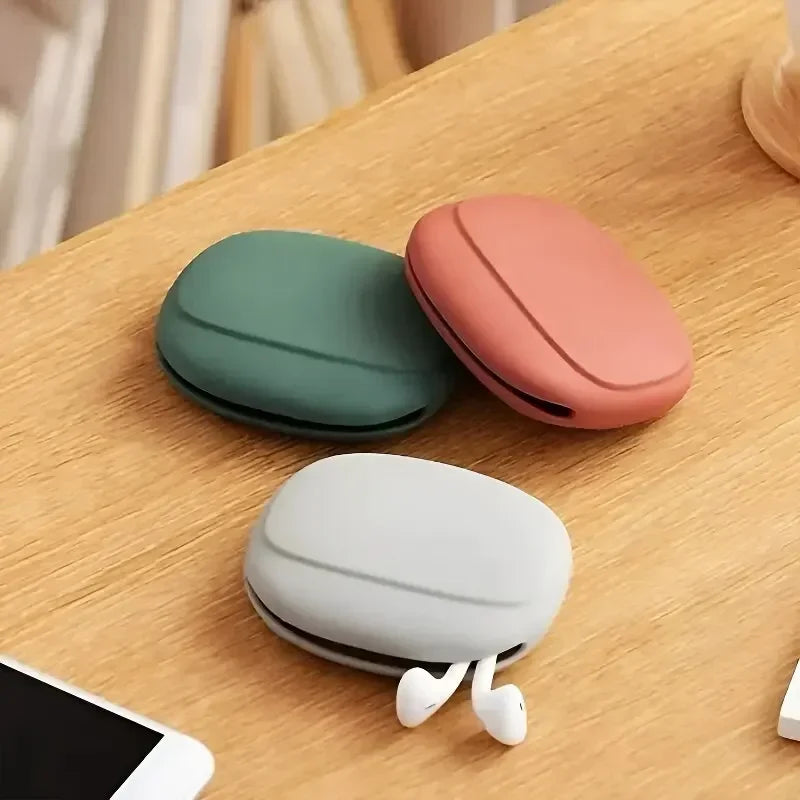 Silicone Cable & Earphone Storage Bag | Travel Organizer