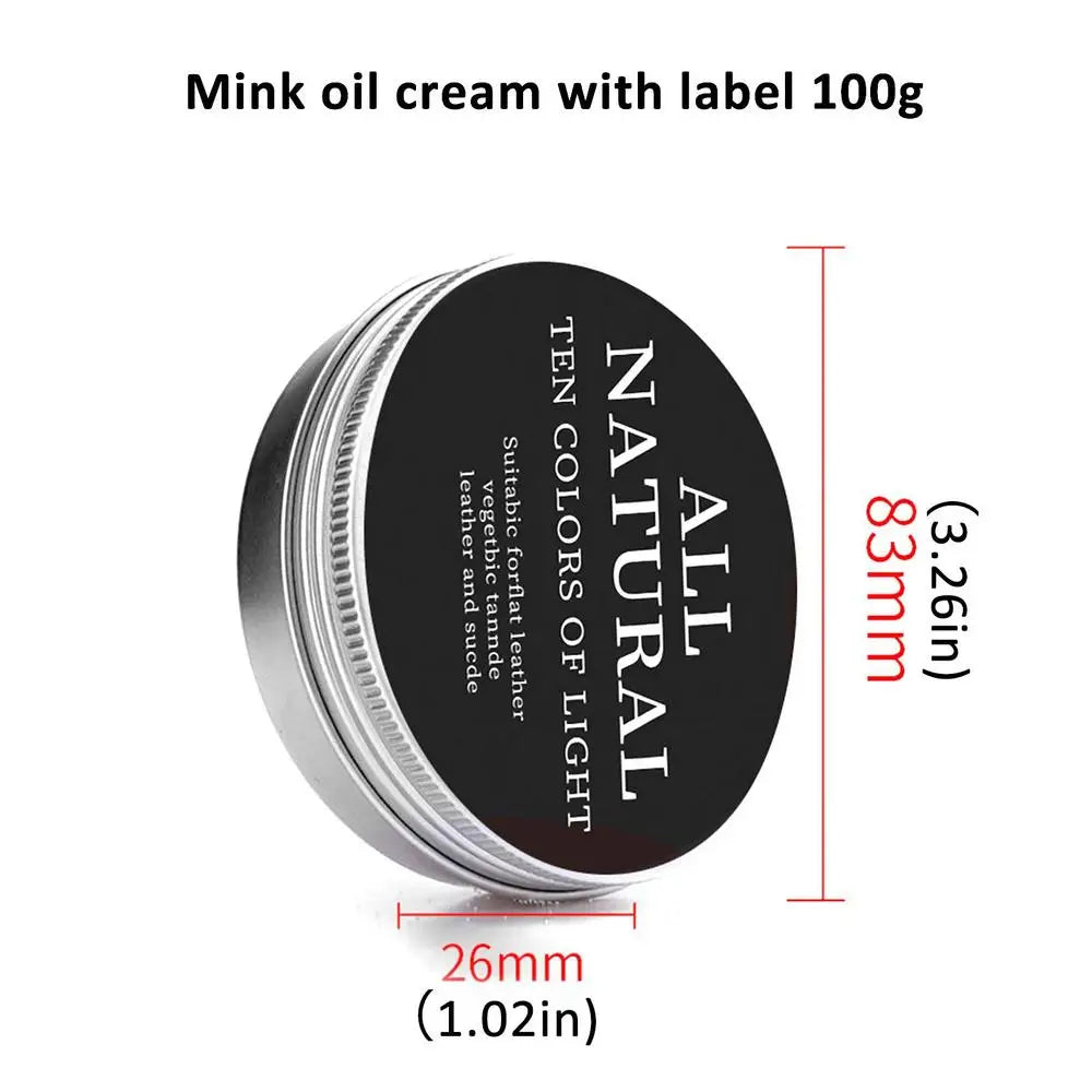 Mink Oil Leather Conditioner Cream – Car, Sofa, Shoes & Bags