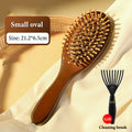 Natural Sandalwood Scalp Massage Hair Brush & Comb