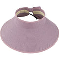 Women's Foldable Wide Brim Straw Sun Hat – UV Protection