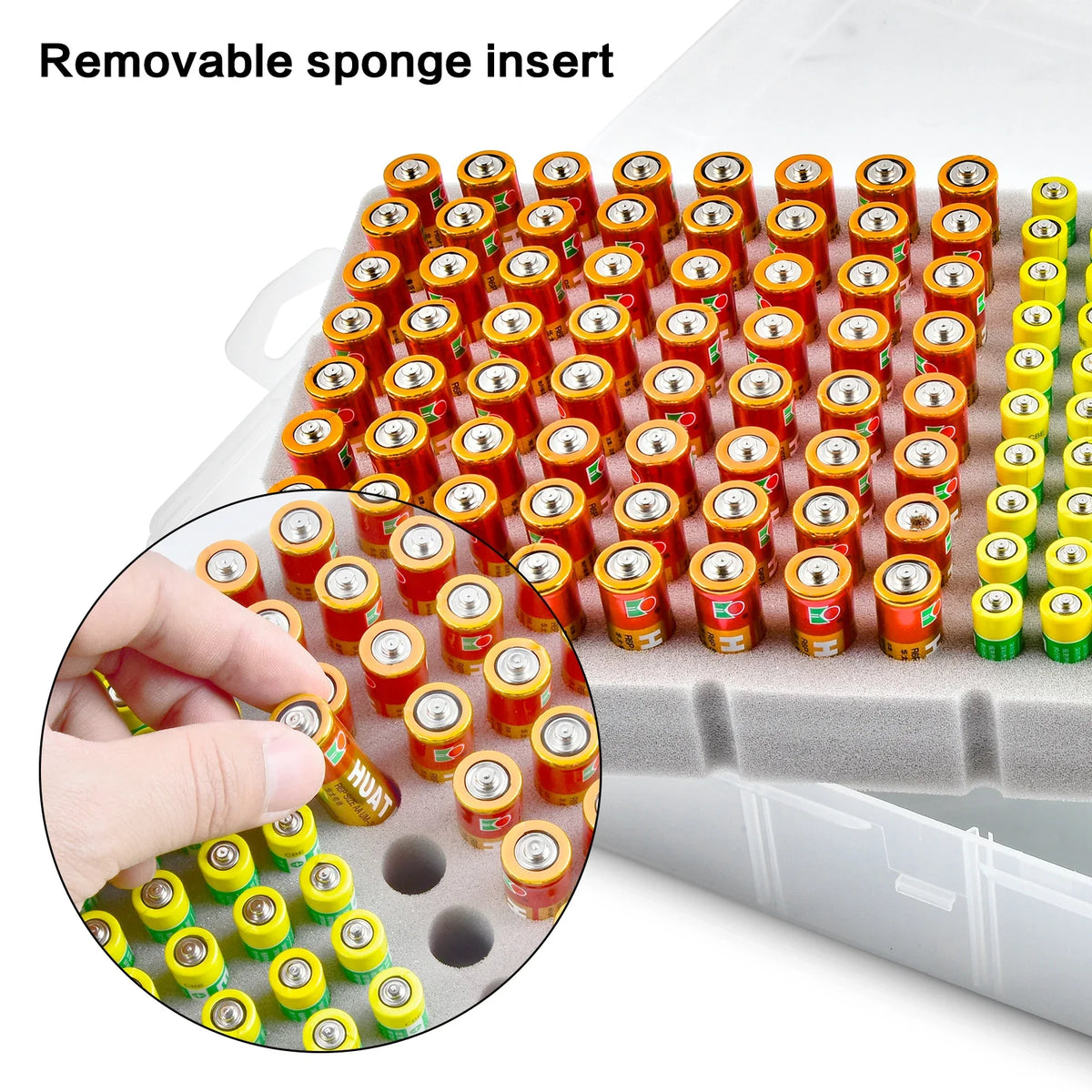 Battery Organizer Case – Stores 134 AA & AAA Batteries