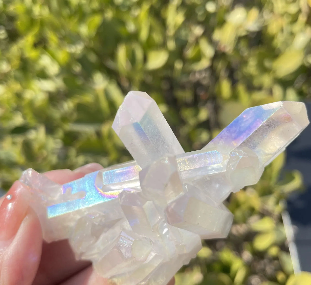 Angel Aura Crystal Cluster – Natural Quartz Home Décor