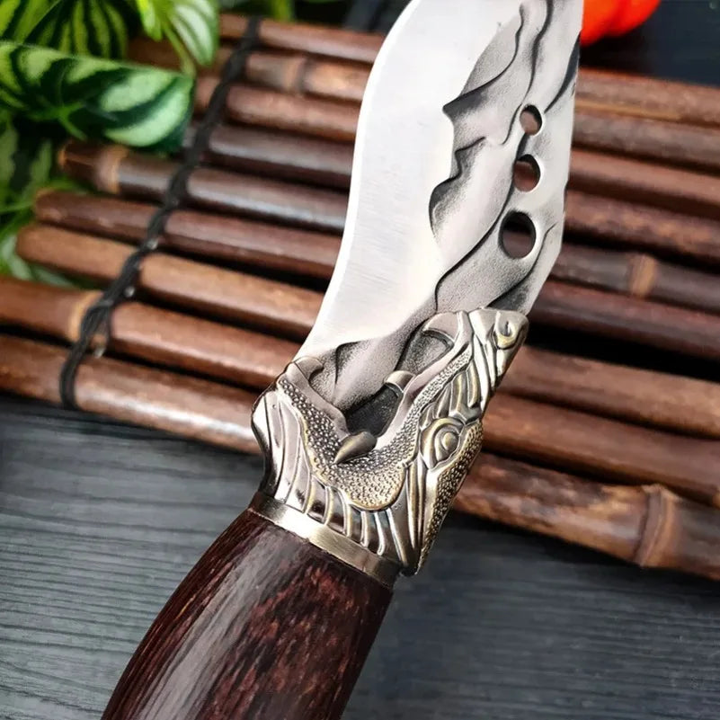 InLeung Hand Forged Boning Knife – Wood Handle Chef Knife